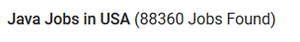 80k Java Development Jobs in the USA?