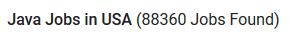 80k Java Development Jobs in the USA?